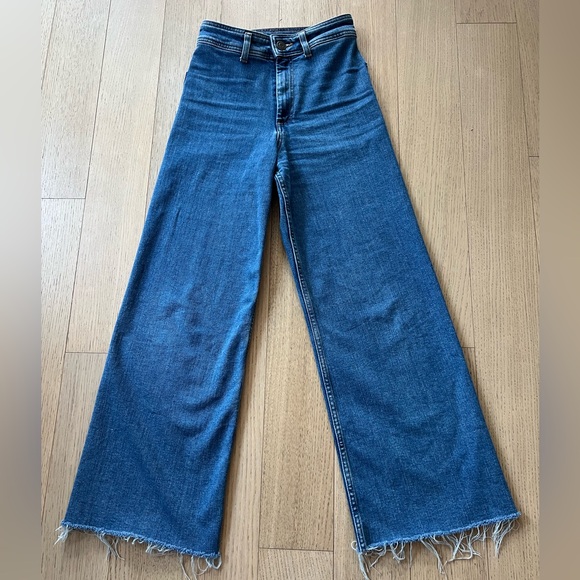 High Waisted Marine Straight Jeans by Zara - Picture 2 of 4